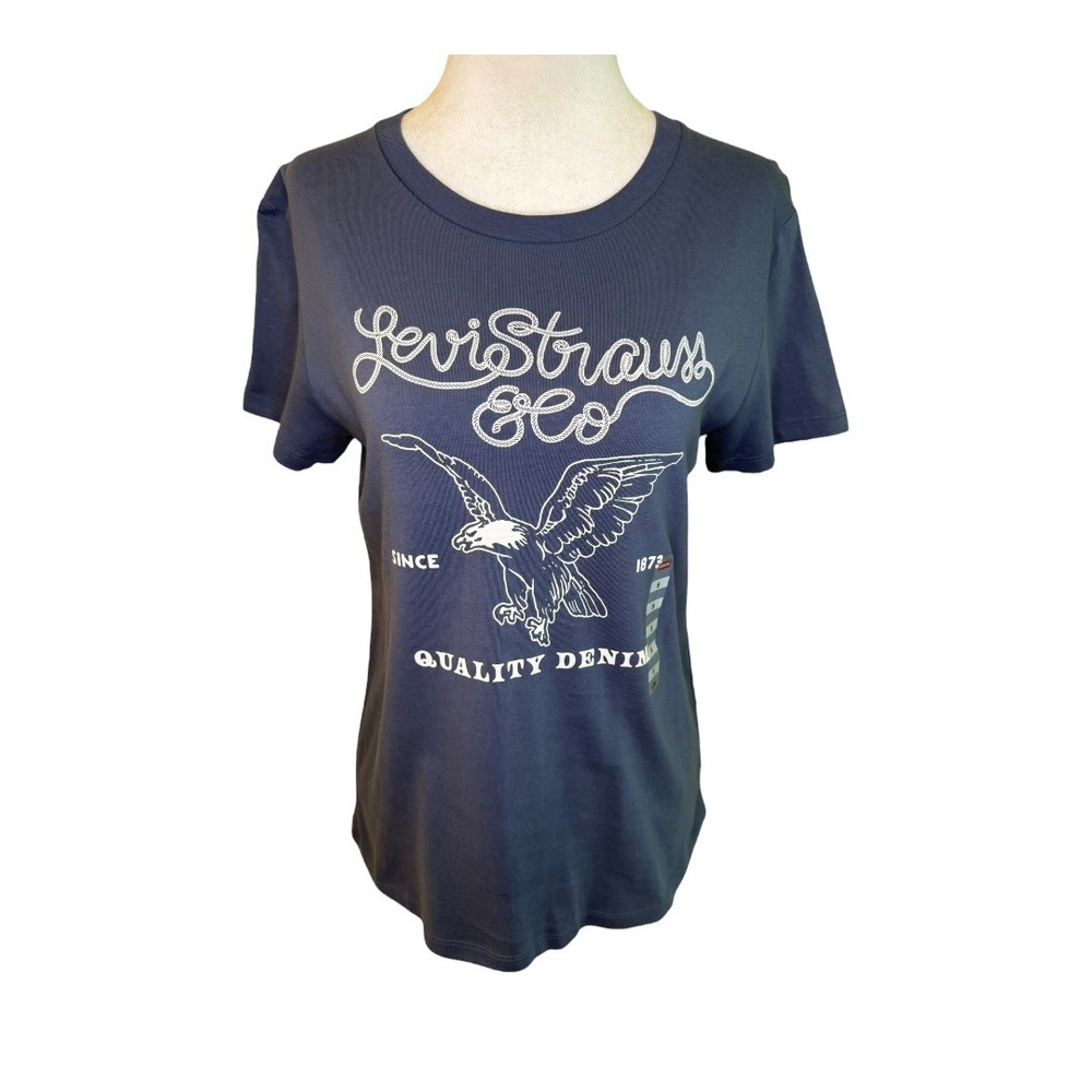 NEW Levis Eagle Graphic Tee Crew Neck Short Sleeve Casual Top Small NWT